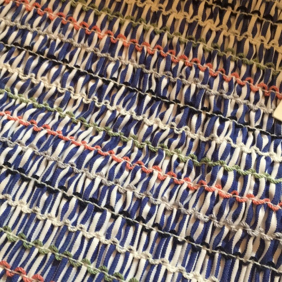 English Factory Smocked Skirt with Ruffle Hem - Picture 3 of 5